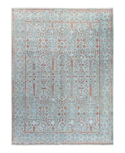 Bloomingdale's Indo Ikat M7261 Area Rug, 8'10 X 11'10 In Gray