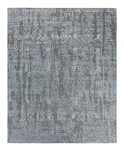 Bloomingdale's Indo Ikat M7282 Area Rug, 8'1 X 10'1 In Gray