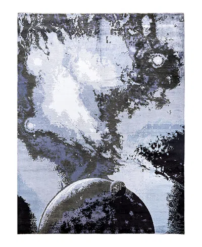 Bloomingdale's Indo Ikat M7369 Area Rug, 9'4 X 12'2 In Gray