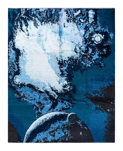 Bloomingdale's Indo Ikat M7442 Area Rug, 8'3 X 10'3 In Navy
