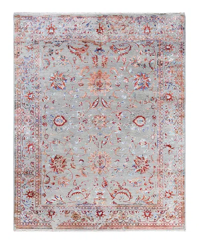 Bloomingdale's Indo Ikat M7602 Area Rug, 8'1 X 10'3 In Gray