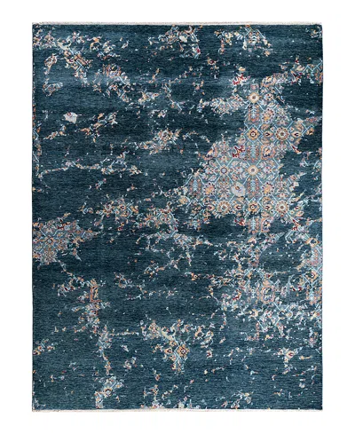 Bloomingdale's Indo Ikat M7857 Area Rug, 9'2 X 12'1 In Green