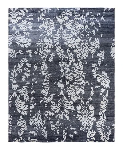 Bloomingdale's Indo Modern M6263 Area Rug, 8'2 X 10'1 In Black