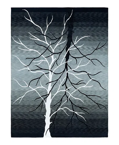 Bloomingdale's Indo Modern M6584 Area Rug, 9' X 12' In Gray