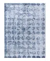 Bloomingdale's Indo Modern M6649 Area Rug, 9'2 X 12'2 In Gray
