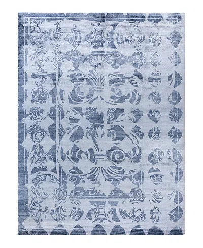 Bloomingdale's Indo Modern M6649 Area Rug, 9'2 X 12'2 In Gray