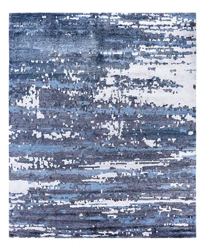 Bloomingdale's Indo Modern M6741 Area Rug, 8'1 X 10'1 In Black