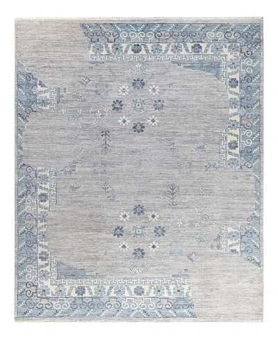 Bloomingdale's Indo Modern M6874 Area Rug, 8'1 X 9'8 In Gray