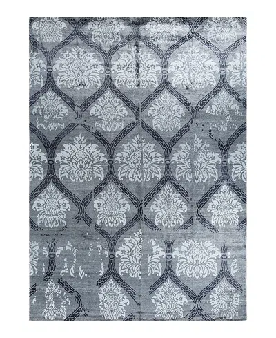 Bloomingdale's Indo Modern M6891 Area Rug, 9'2 X 12'5 In Gray