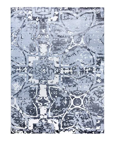 Bloomingdale's Indo Modern M6958 Area Rug, 9'1 X 12'1 In Gray