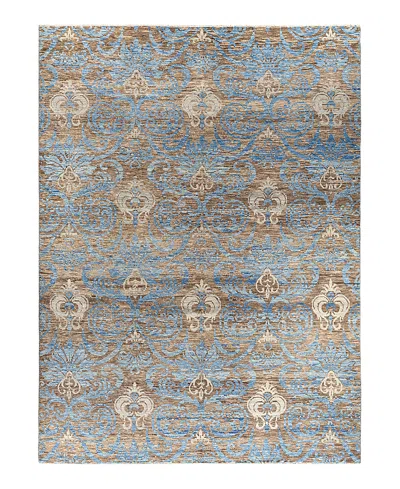 Bloomingdale's Indo Modern M7036 Area Rug, 9'2 X 12'2 In Brown