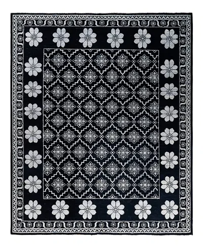 Bloomingdale's Indo Modern M7067 Area Rug, 8'3 X 9'10 In Black