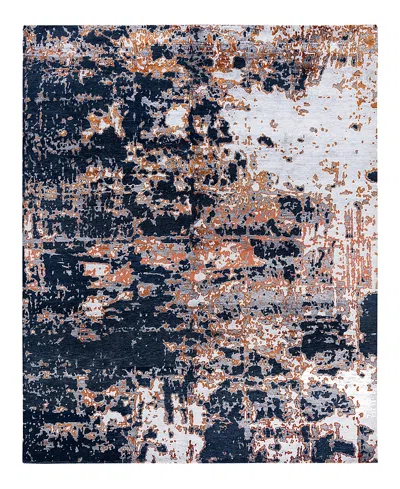 Bloomingdale's Indo Modern M7216 Area Rug, 8'1 X 10'1 In Black