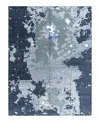 Bloomingdale's Indo Modern M7332 Area Rug, 9'3 X 12'2 In Gray