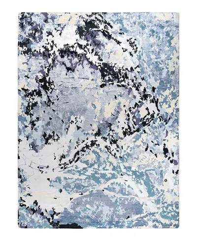Bloomingdale's Indo Modern M7493 Area Rug, 9' X 12'1 In Gray