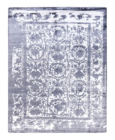 Bloomingdale's Indo Modern M7597 Area Rug, 8'1 X 10'2 In Black