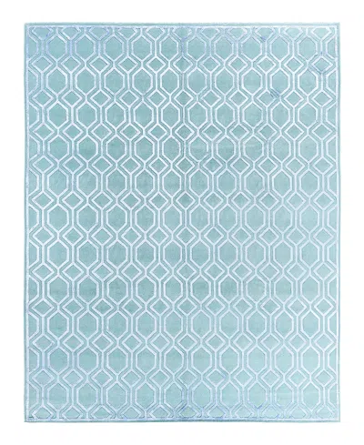 Bloomingdale's Indo Modern M7612 Area Rug, 8'1 X 9'10 In Green