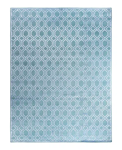 Bloomingdale's Indo Modern M7612 Area Rug, 9'2 X 12' In Blue