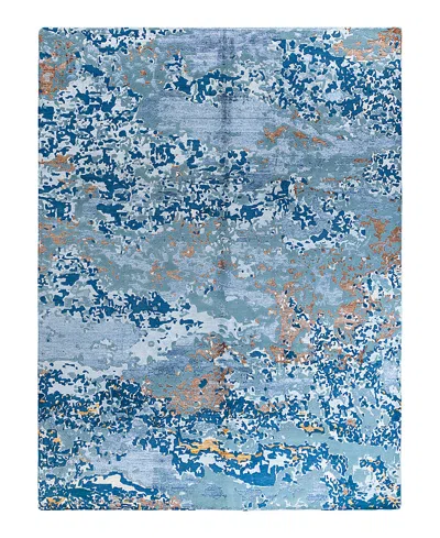 Bloomingdale's Indo Modern M7682 Area Rug, 9'2 X 12'1 In White