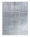 Bloomingdale's Indo Modern M8006 Area Rug, 9' X 11'10 In Gray