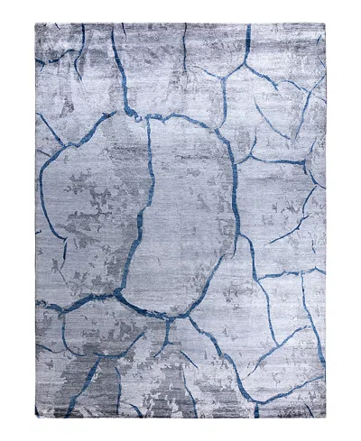 Bloomingdale's Indo Modern M8006 Area Rug, 9'1 X 12'1 In Gray