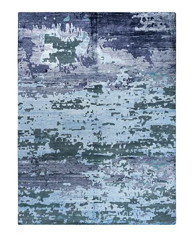 Bloomingdale's Indo Modern M8346 Area Rug, 9'1 X 12'2 In Blue