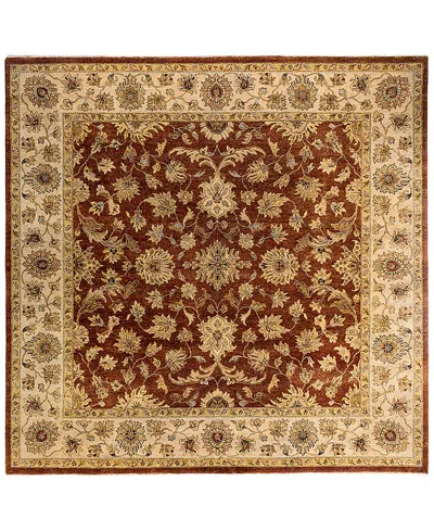 Bloomingdale's Indo Oushak M5654 Square Area Rug, 9'1 X 9'1 In Brown