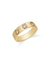 Bloomingdale's Men's Diamond Bezel Band In 14k Yellow Gold, 0.25 Ct. T. W. In Gold