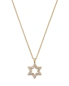 BLOOMINGDALE'S MEN'S DIAMOND STAR OF DAVID PENDANT NECKLACE IN 14K YELLOW GOLD, 1.35 CT. T.W.