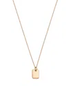 Bloomingdale's Mini Dog Tag Pendant Necklace In 14k Yellow Gold, 18 In Gold