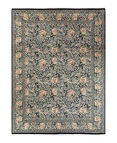Bloomingdale's Mogul M1003 Area Rug, 9'1 X 12'4 In Black