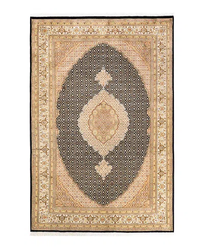 Bloomingdale's Mogul M1758 Area Rug, 6'1 X 9'2 In Black