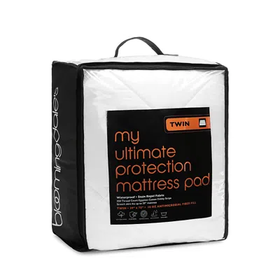 Bloomingdale's My Ultimate Protection Mattress Pad, Twin - Exclusive In White