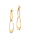 Bloomingdale's Open Oval Double Drop Earrings In 14k Yellow Gold In Gold