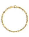 BLOOMINGDALE'S MEN'S OVAL LINK CHAIN BRACELET IN 14K YELLOW GOLD