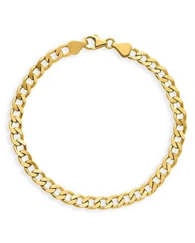 Bloomingdale's Polished Curb Link Chain Bracelet In 14k Yellow Gold