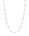 Bloomingdale's Ruby & Diamond Bezel Station Collar Necklace In 14k Yellow Gold, 16-18 In Ruby/gold