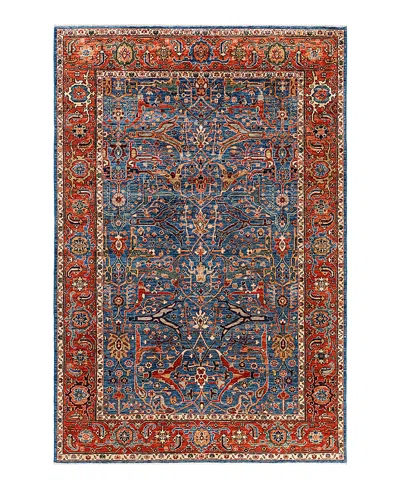 Bloomingdale's Serapi M1945 Area Rug, 6'1 X 9' In Light/blue