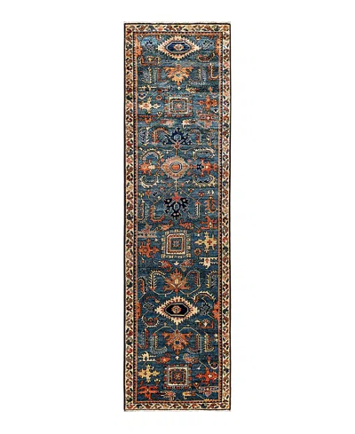 Bloomingdale's Serapi M1945 Runner Area Rug, 2'6 X 9'5 In Light/blue