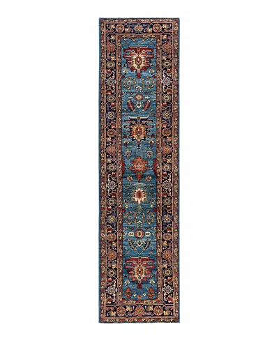 Bloomingdale's Serapi M1945 Runner Area Rug, 2'7 X 10' In Light/blue
