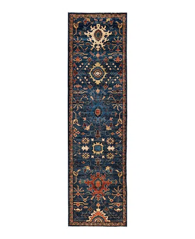 Bloomingdale's Serapi M1945 Runner Area Rug, 2'7 X 9'8 In Blue