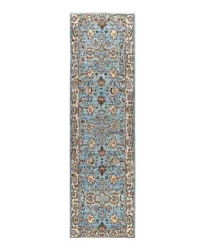Bloomingdale's Serapi M1945 Runner Area Rug, 2'8 X 9'5 In Light/blue