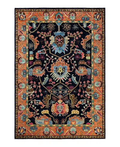 Bloomingdale's Serapi M1999 Area Rug, 6' X 8'11 In Navy