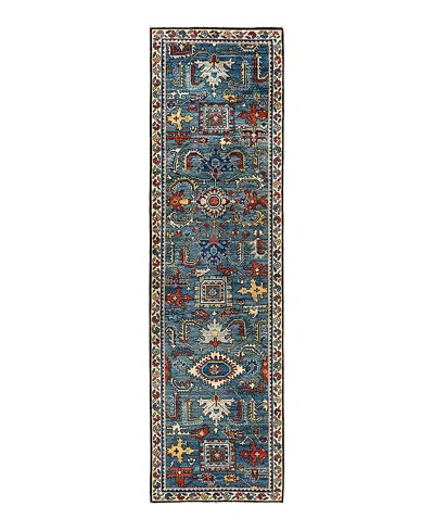 Bloomingdale's Serapi M1999 Runner Area Rug, 2'7 X 9'8 In Light/blue