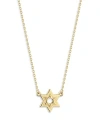 Bloomingdale's Star Of David Pendant Necklace In 14k Yellow Gold, 16 In Gold