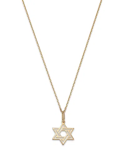 Bloomingdale's Star Of David Pendant Necklace In 14k Yellow Gold, 18