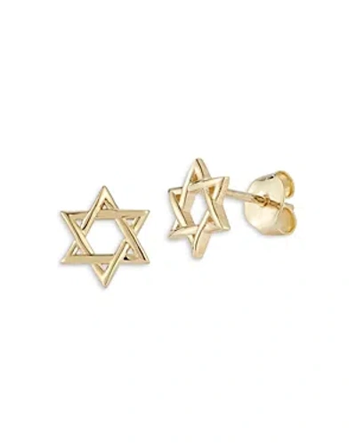 Bloomingdale's Star Of David Stud Earrings In 14k Yellow Gold