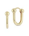 Bloomingdale's Stirrup Huggie Hoop Earrings In 14k Yellow Gold In Gold