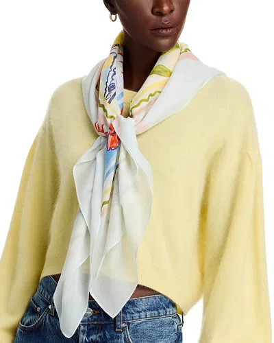 Bloomingdale's Sun Sand & Sky Scarf - Exclusive In White