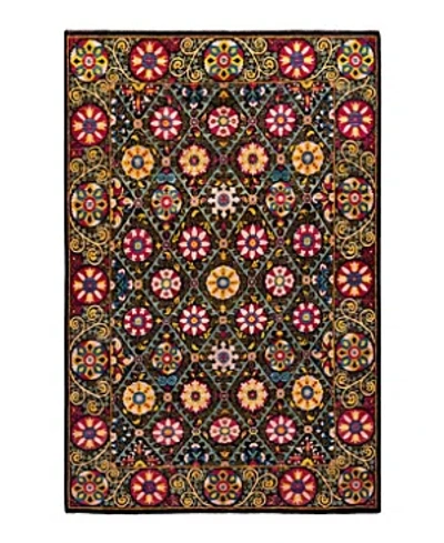 Bloomingdale's Suzani M1830 Area Rug, 6'2 X 9'6 In Black